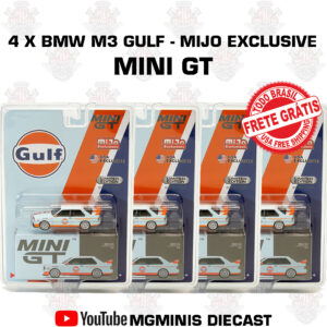 4 x Mini GT BMW M3 Gulf Mijo Exclusive