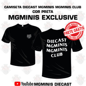 Camiseta Preta Diecast Mgminis Mgminis Club – Frete Grátis
