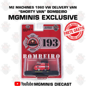 M2 Machines 1960 Delivery van “Shorty Van” Bombeiro MGMINIS EXCLUSIVE - FRETE GRÁTIS