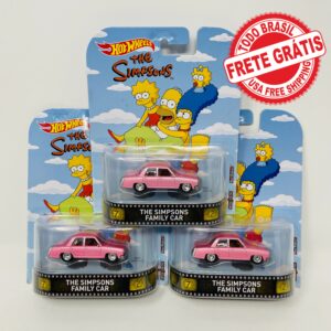 3x Hot Wheels Retro The Simpson’s Family Car 1/64 + Frete Grátis