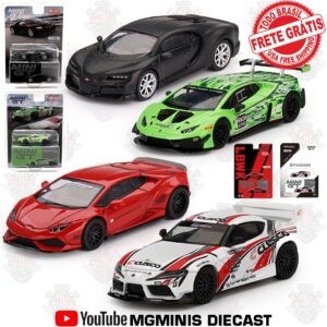Kit 4x Mini GT Bugatti / Supra / Lamborghini’s + Frete Gratis