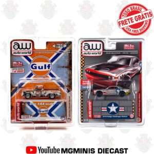 Kit AutoWorld Chevy Gulf + Dodge Shark + Frete Gratis