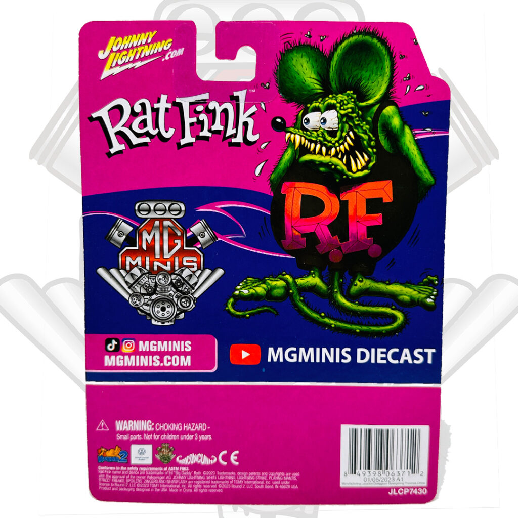 johnny-lightning-1965-vw-type-2-pickup-rat-fink-mgminis-exclusive