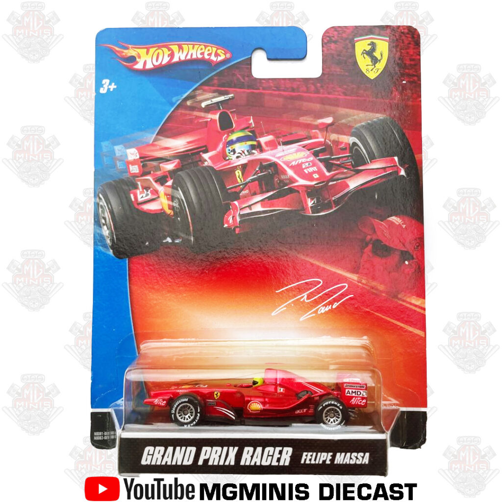 Hot Wheels Grand Prix Racer Ferrari F1 Felipe Massa Variação de RODA MgMinis Diecast