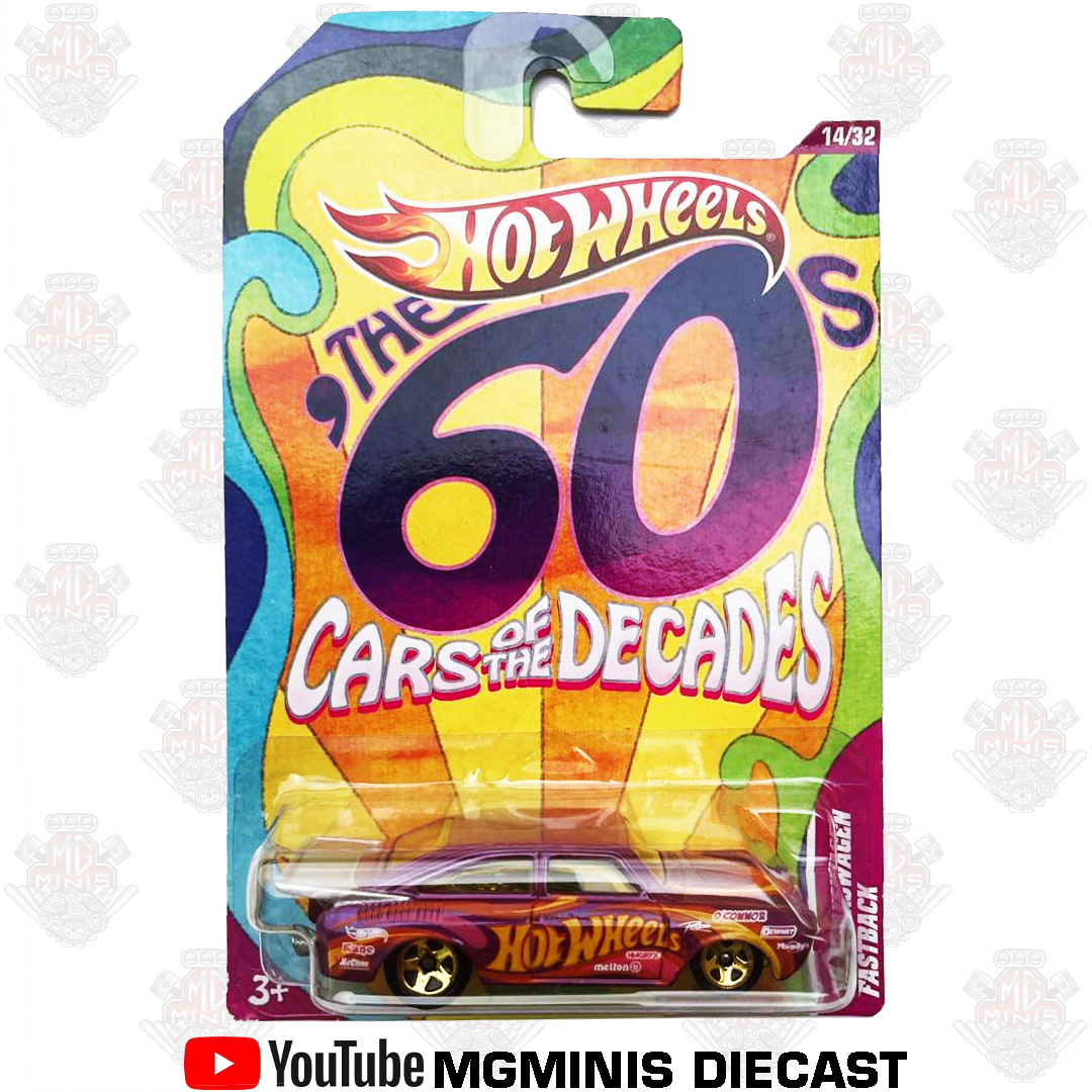 Hot Wheels The 60s Cars of The Decades 65 Volkswagen Fastback – MgMinis  Diecast