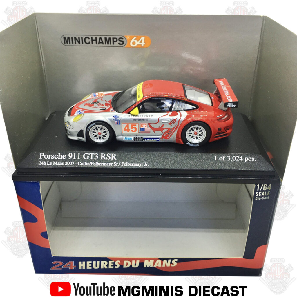 Minichamps 1/43 Porsche 911 GT3 RSR Rose – 2008 – Modèle Réduit