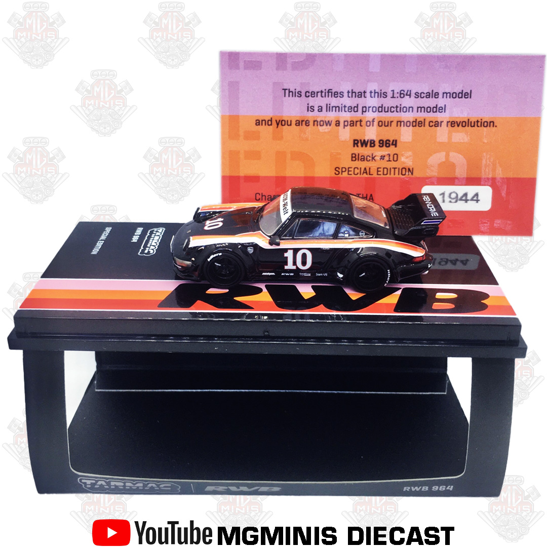 Tarmac Works Porsche RWB 964 #10 Special Thailand Exclusive - Nero Scala 1:64 - Foto 3