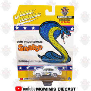 Johnny Lightning VW Fusca Snake White Lightning MgMinis
