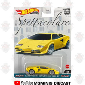 Hot Wheels Car Culture Spettacolare Lamborghini Countach LP 5000 QV Amarelo