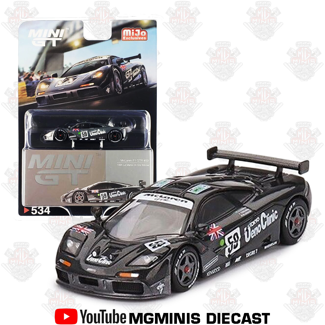 Mini GT McLaren F1 GTR 1995 Le Mans Winner 534 MgMinis Diecast