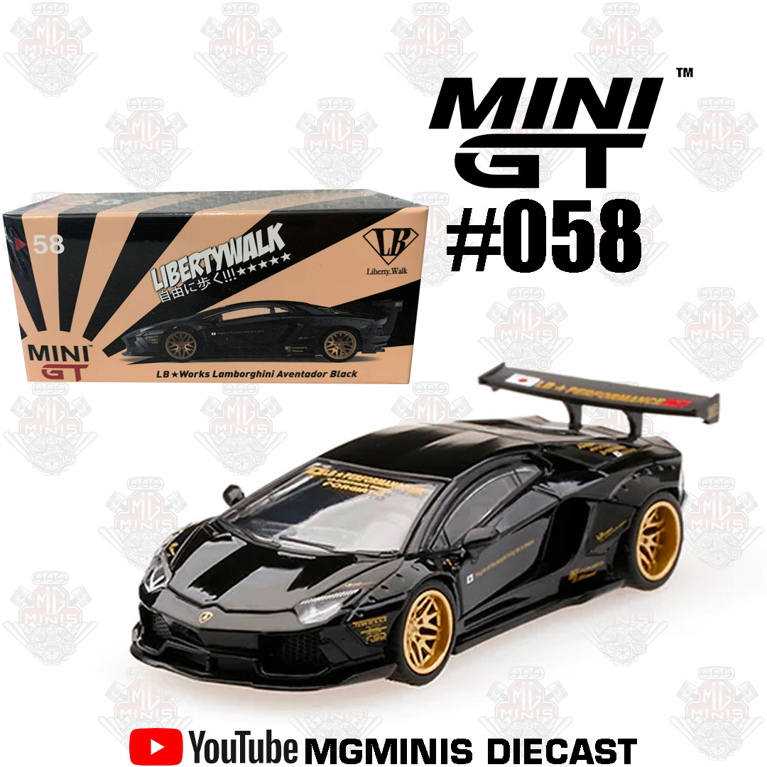 PREMIUM SPECIAL BOXLIBERTY WALK　mini GT Mini GT Lamborghini Countach LB-Works 1:64 Modelo 2025