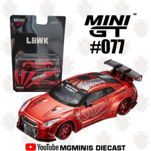 Mini GTR R35 Candy RED CARTELA LBWK #77