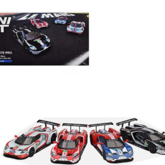 Mini GT 4 Pack FORD GT CHIP GANASSI-24H LE MANS"