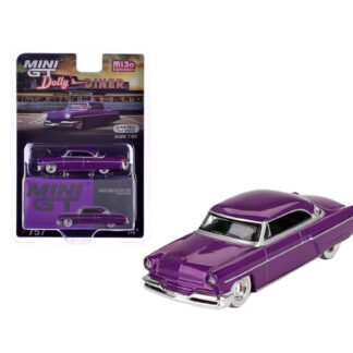 Mini GT 1954 Lincoln Capri Hot Rod Purple Metallic #757