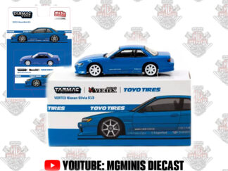 Tarmac Works Nissan Silvia S13 Vertex Azul Metallico Toyo Tires