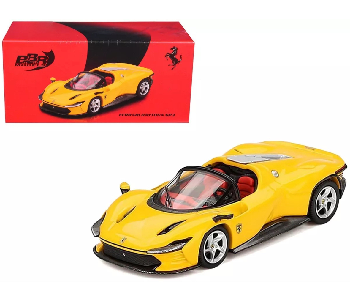 BBR Models 1:64 Ferrari Daytona SP3 – Giallo Modena Yellow Diecast