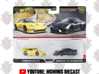 Hot Wheels Premium 2 Pack Porsche 993 GT2 + 718 Cayman GT4