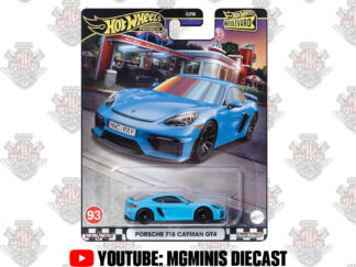 Hot Wheels Premium Boulevard Porsche 718 Cayman GT4 Azul