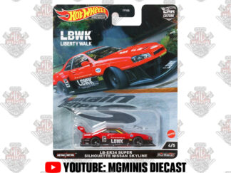 Hot Wheels Premium LB Works Nissan SkyLine ER34 Vermelho
