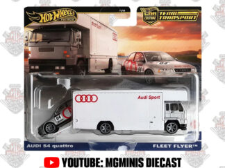 Hot Wheels Team Transport Audi S4 Quattro + Fleet Flyer