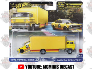 Hot Wheels Team Transport 1972 Corolla Levin + Sakura Sprinter