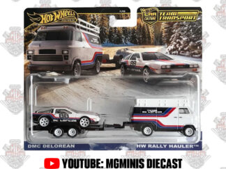 Hot Wheels Team Transport DMC Delorean + Rally Hauler