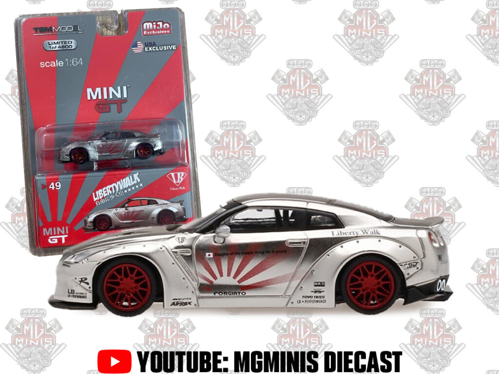 Mini GT LB Works Nissan GT-R R35 Satin Silver #49 – MgMinis Diecast