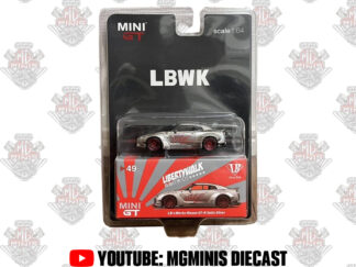 Mini GT Nissan GTR-R Satin Silver Cartela LBWK #49