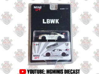 Mini GT Nissan GTR-R35 LB Works White #64 CARTELA LIMITADA