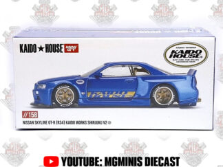 Mini GT Kaido House Nissan Skyline GT-R (R34) Blue