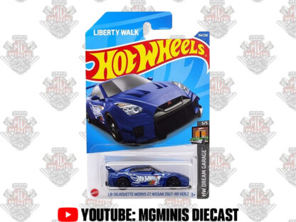 Hot Wheels Nissan GTR R35 Azul LBWK