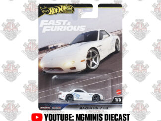 Hot Wheels Premium Mazda RX7 Branco Velozes e Furiosos