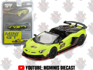 Mini GT Lamborghini Aventador SVJ 63 Roadster Verde Shock #887
