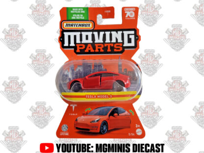 Matchbox Tesla Model 3 Moving Parts Red
