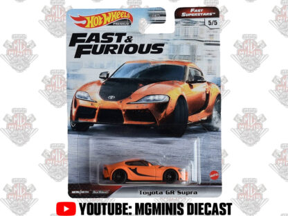 Hot Wheels Premium Toyota Supra Laranja Velozes e Furiosos