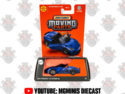 Matchbox Moving Parts Porsche 718 Azul