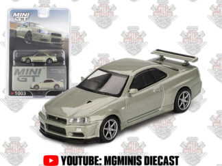 Mini GT Nissan Skyline GT-R (R34) V-Spec II Nür Millenium Jade #1003