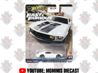 Hot Wheels Premium 1969 Ford Mustang Boss 302 Branco
