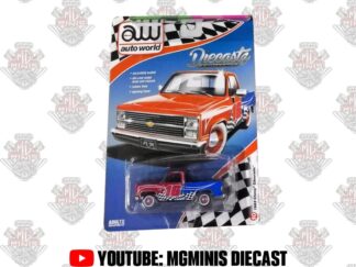 Auto World 1983 Chevy Silverado DieCastZ Exclusive CARTELa LEVEMENTE AMASSADO