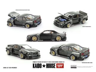 Mini GT Kaido House Nissan Skyline GT-R R34 Greddy Carbon
